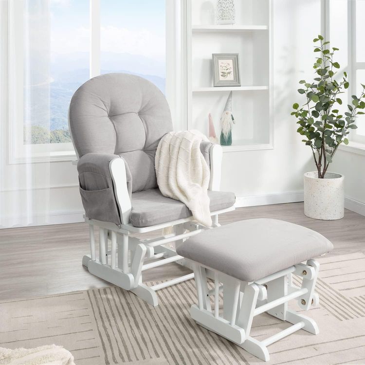 No. 8 - Naomi Home Nursery Glider & Ottoman Sets - 1