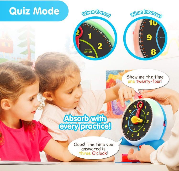 No. 5 - BEST LEARNING Interactive Clock Toy - 4