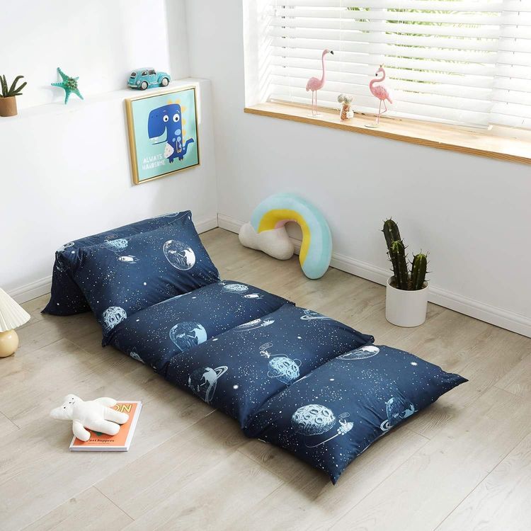 No. 4 - Mengersi Galaxy Kids Floor Pillow Cover - 1