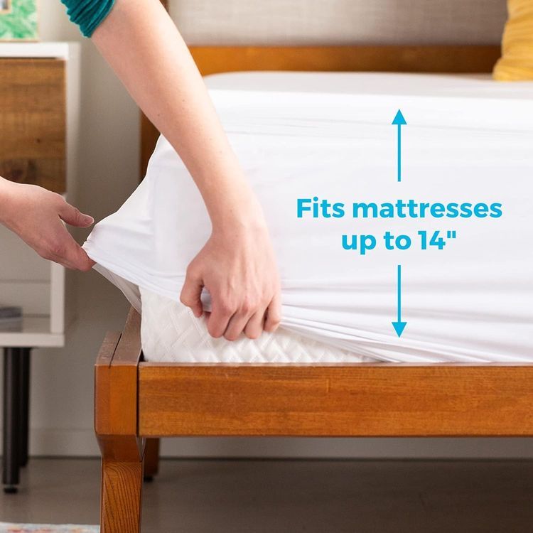 No. 4 - Linenspa Waterproof Smooth Top Premium Twin Mattress Protector - 3