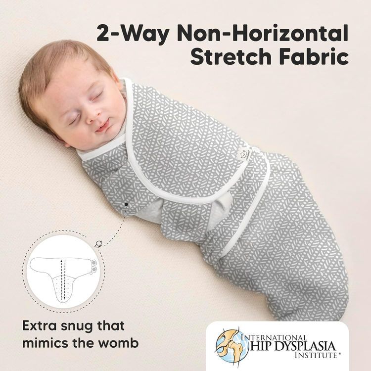 No. 3 - 3-Pack Organic Baby Swaddle Sleep Sacks - 5