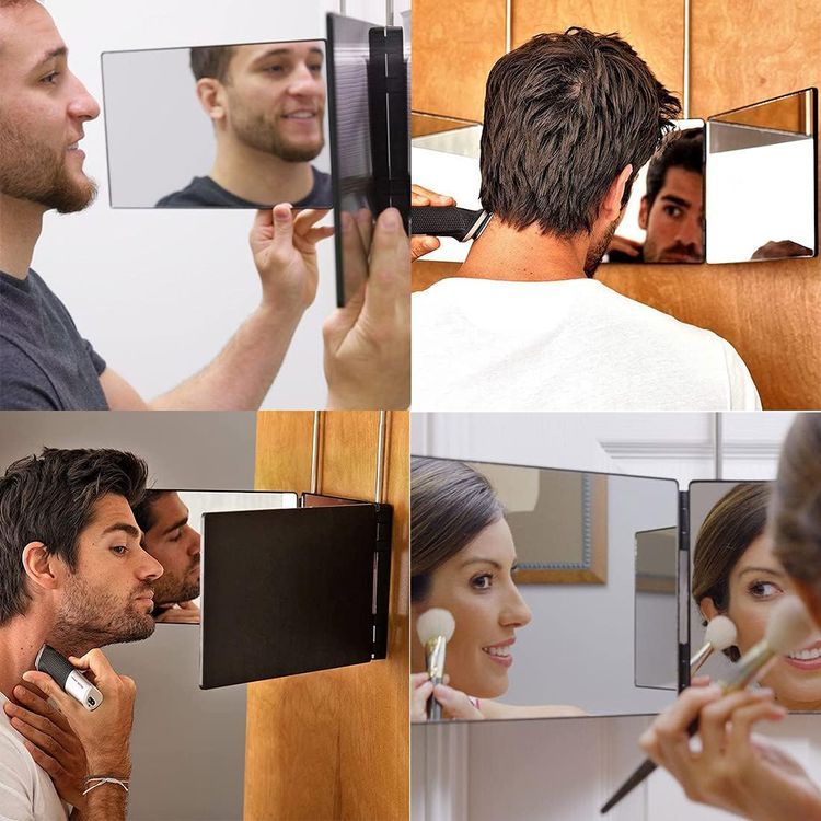 No. 4 - HIEEY 3 Way Mirror for Hair Cutting - 3