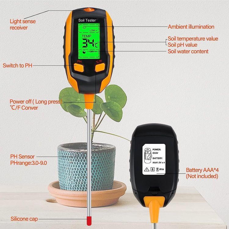 No. 3 - HEMDRE 4-in-1 Soil Tester - 3