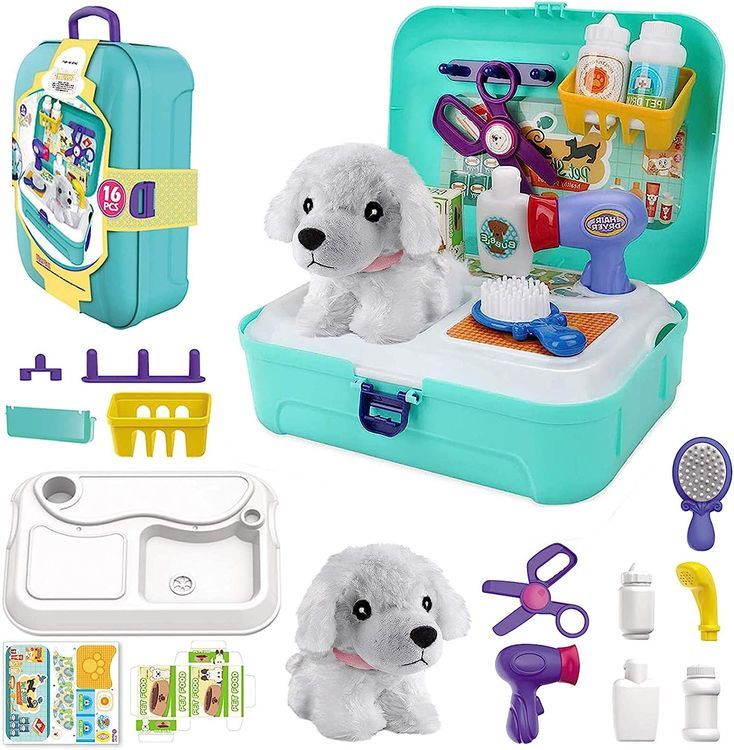 No. 5 - TEUVO Pet Care Play Set Doctor Kit - 1