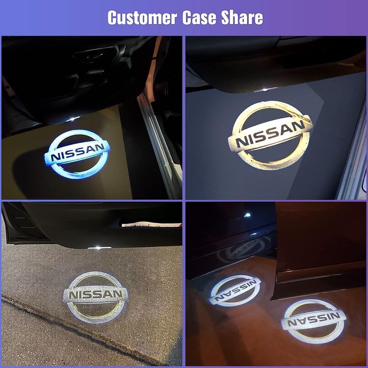 No. 10 - No Fade Car Door Lights Logo for Nissan - 5