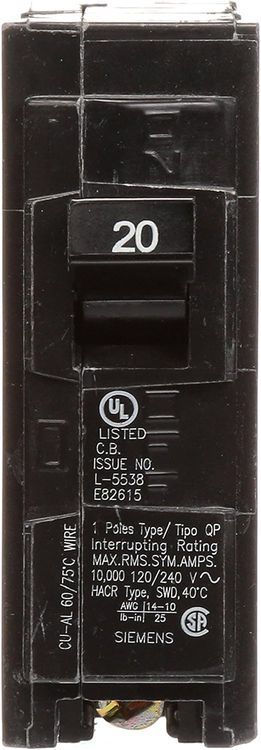 No. 3 - SIEMENS Q120 20-Amp Circuit Breaker - 2