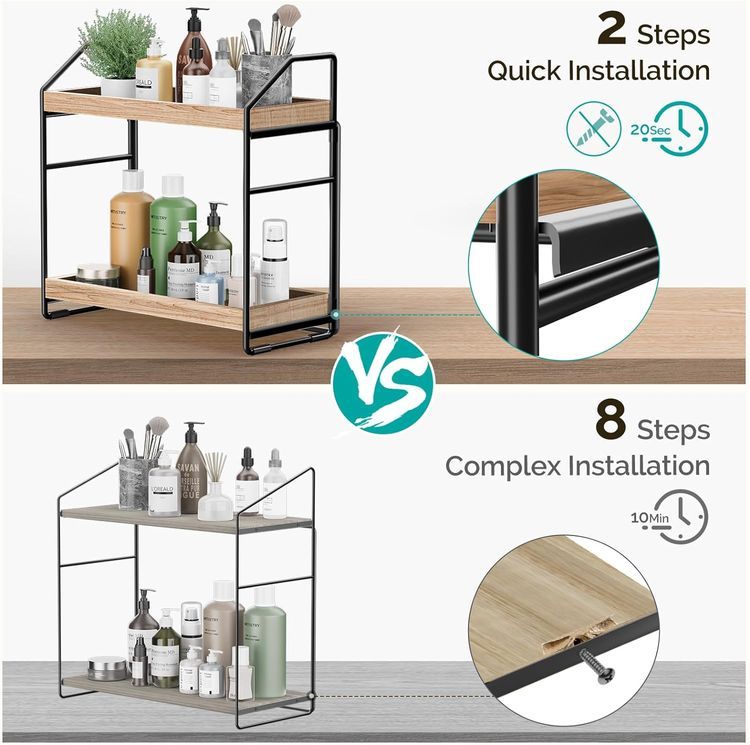 No. 9 - Adjustable 2-Tier Bathroom Countertop Organizer - 2