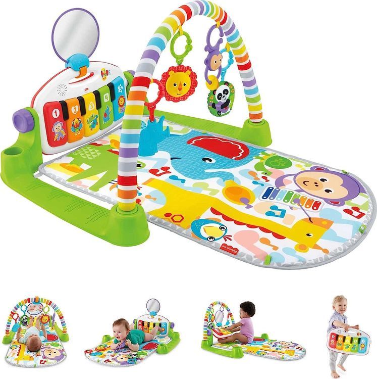 No. 2 - Fisher-Price Baby Playmat Deluxe Kick & Play Piano Gym - 1