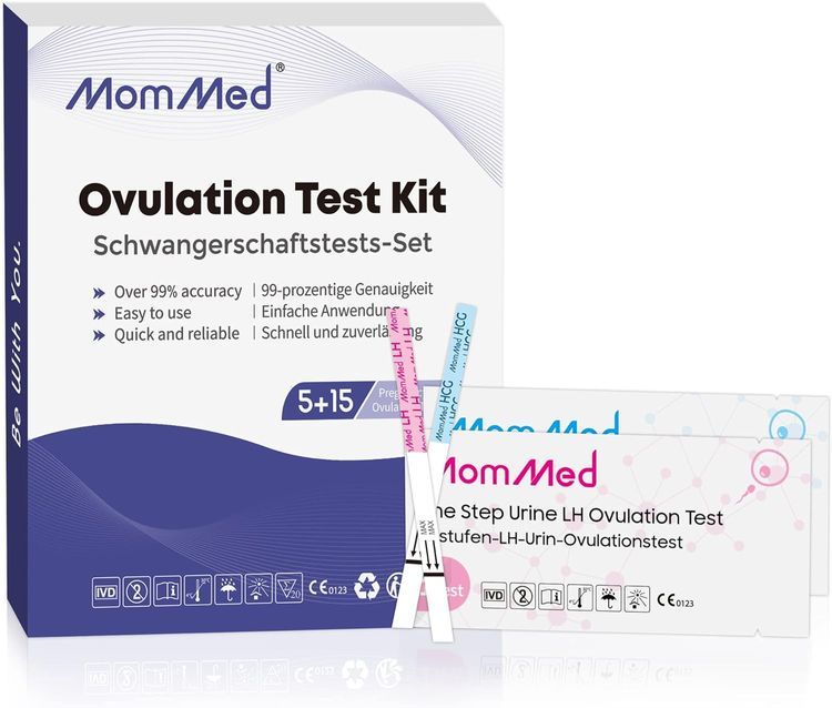 No. 8 - MomMed Ovulation Test Strips and Pregnancy Test Strips Combo Kit - 1