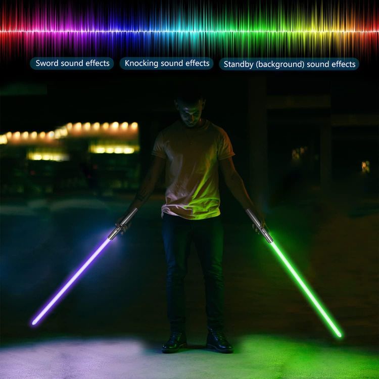 No. 5 - Rechargeable 7 RGB Color Metal Hilt Dueling Light Saber - 5