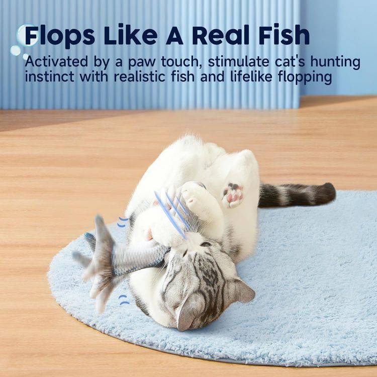 No. 5 - Potaroma Cat Toys Flopping Fish - 2