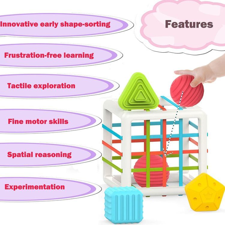 No. 1 - MINGKIDS Educational Baby Activity Cube - 4