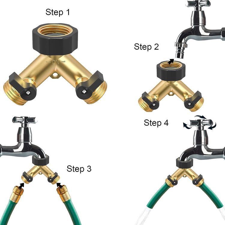 No. 7 - Twinkle Star Garden Hose Splitter 2 Way - 4