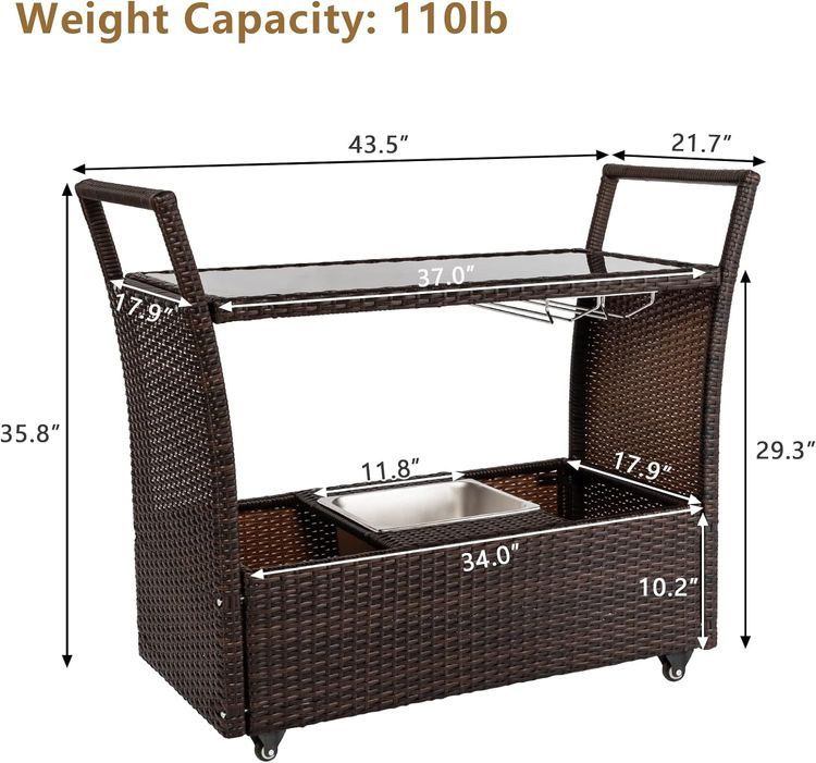 No. 10 - Bonnlo Patio Bar Set - 3