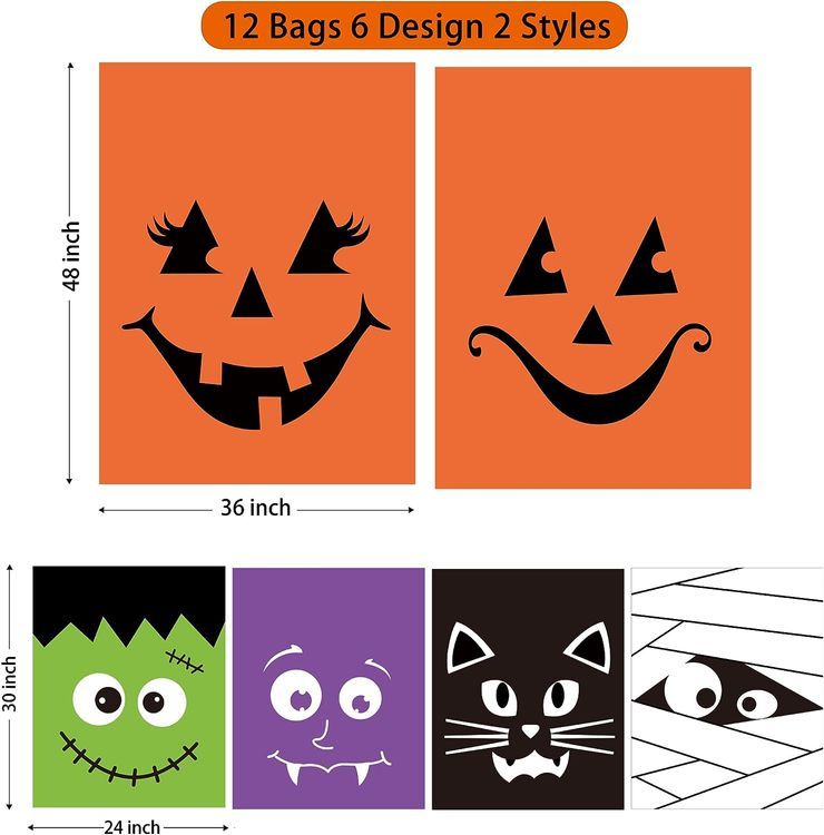 No. 8 - POPGIFTU Halloween Lawn Leaf Bags - 2