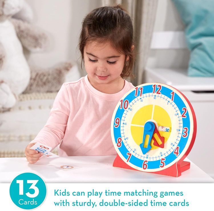 No. 9 - Melissa & Doug Turn & Tell Wooden Clock - 2