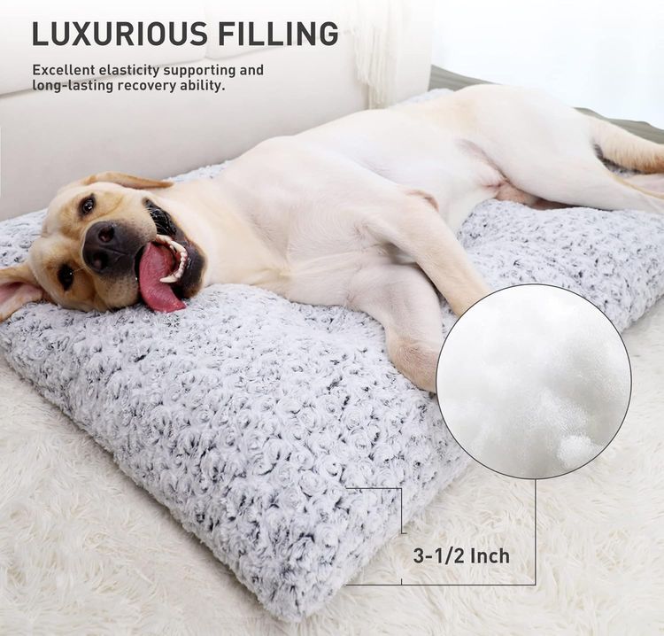 No. 1 - Washable Dog Bed Deluxe Plush Dog Crate Beds - 3