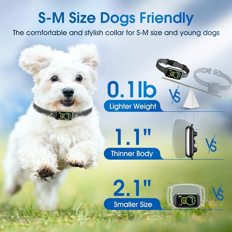 No. 8 - Dog Bark Collar, Smart No Shock Anti Barking Training Collar - 4