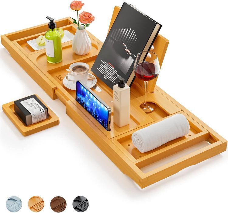 No. 1 - Yirilan Premium Bathtub Tray Caddy - 1
