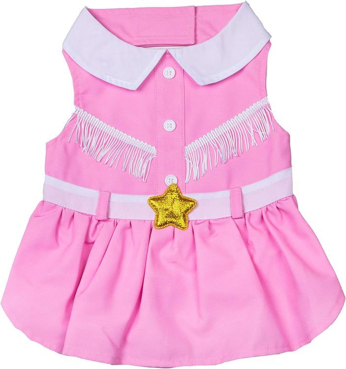 No. 3 - Doggy Parton Pink Cowgirl Collared Dress - 1