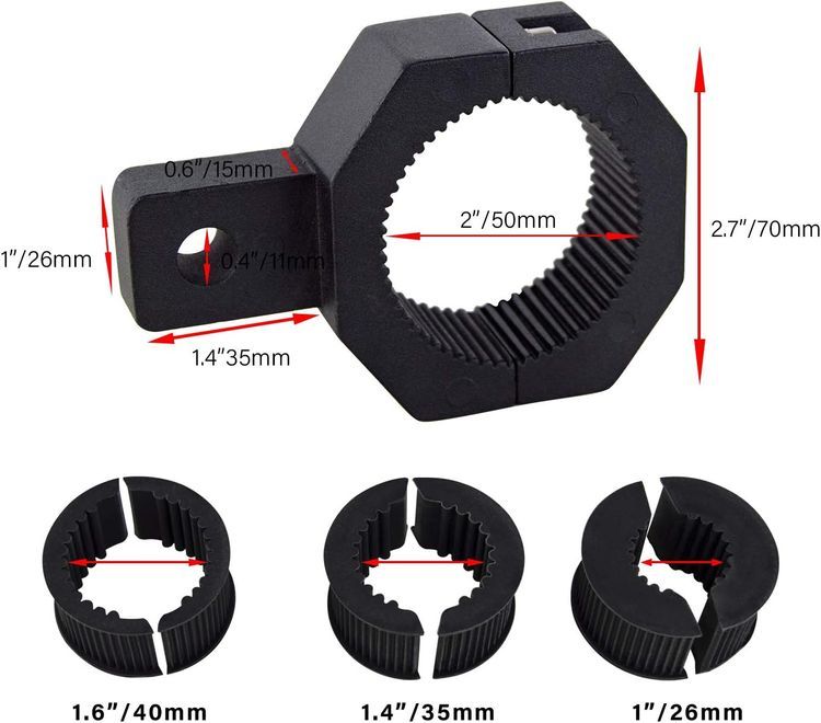 No. 8 - RIGIDON Led Work Light Bar Mounting Brackets - 2