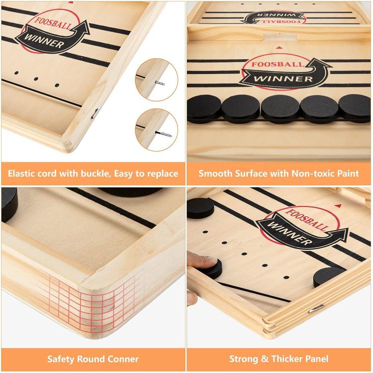 No. 8 - Portable Wooden Foosball Table Game - 4