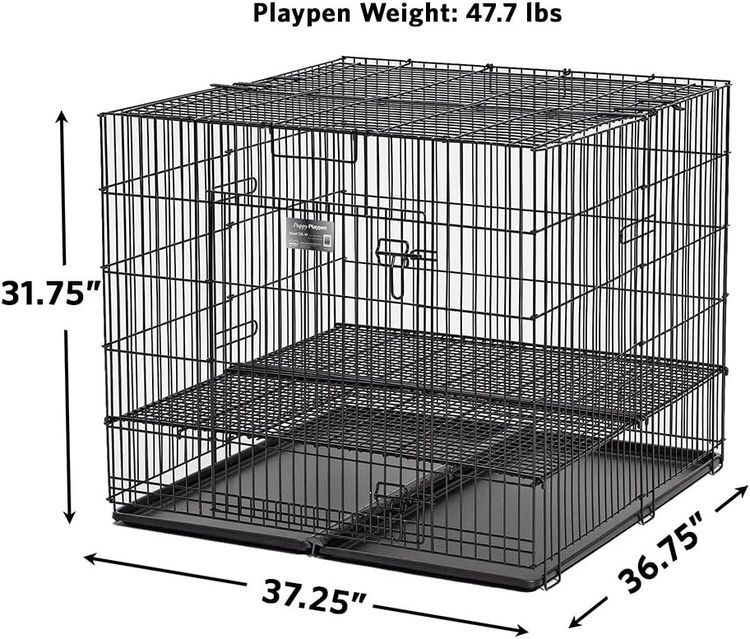 No. 8 - MidWest Homes For Pets Puppy Playpen Crate - 4