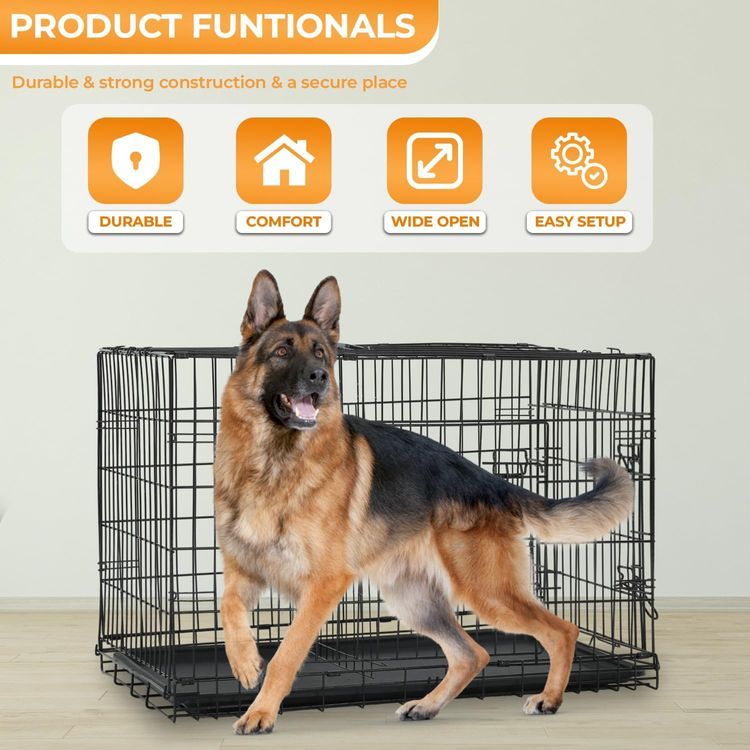 No. 7 - PayLessHere Large Dog Crate Kennel - 2