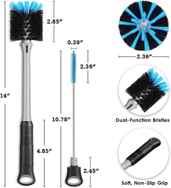 No. 10 - MOSOLAN 2-in-1 Bottle Brush - 4