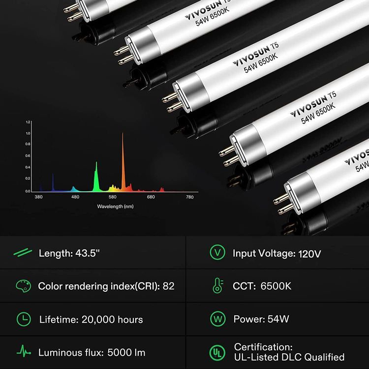 No. 10 - VIVOSUN T5 Grow Light Bulbs - 4