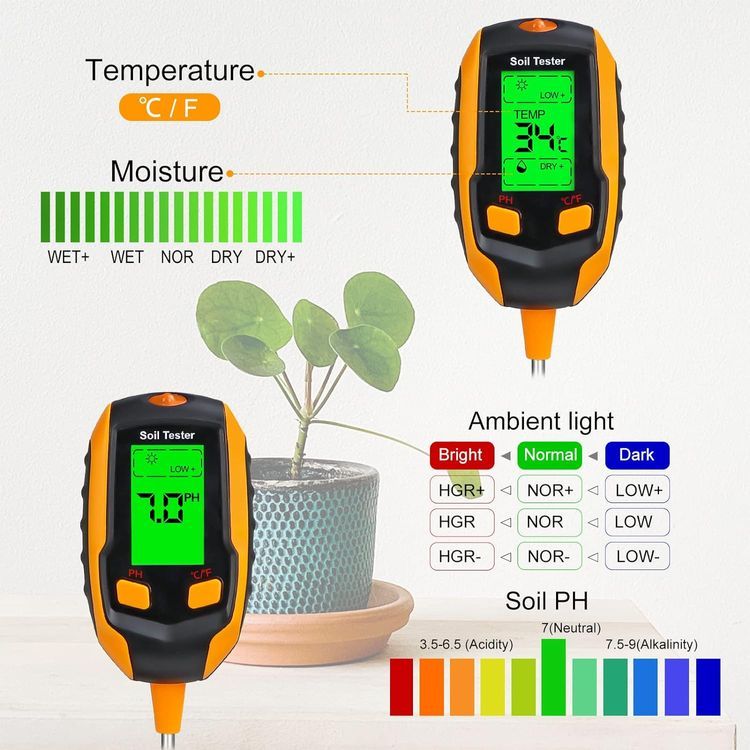 No. 3 - HEMDRE 4-in-1 Soil Tester - 2