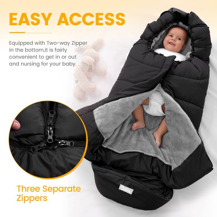 No. 3 - Orzbow Warm Bunting Bag Universal Stroller Sleeping Bag - 4