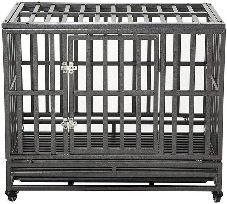 No. 3 - LUCKUP 38 Inch Heavy Duty Dog Crate - 1