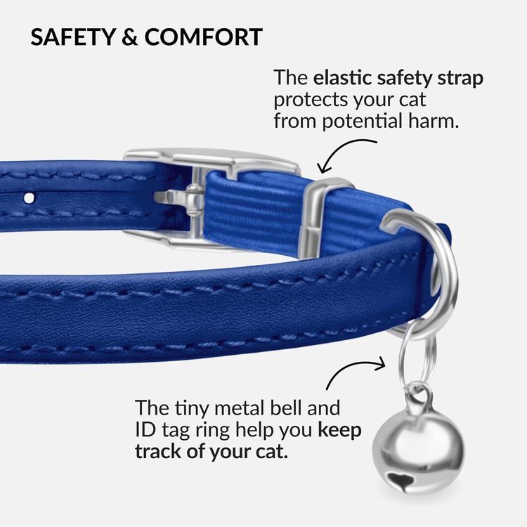 No. 4 - Leather Cat Collar with Bell - 4