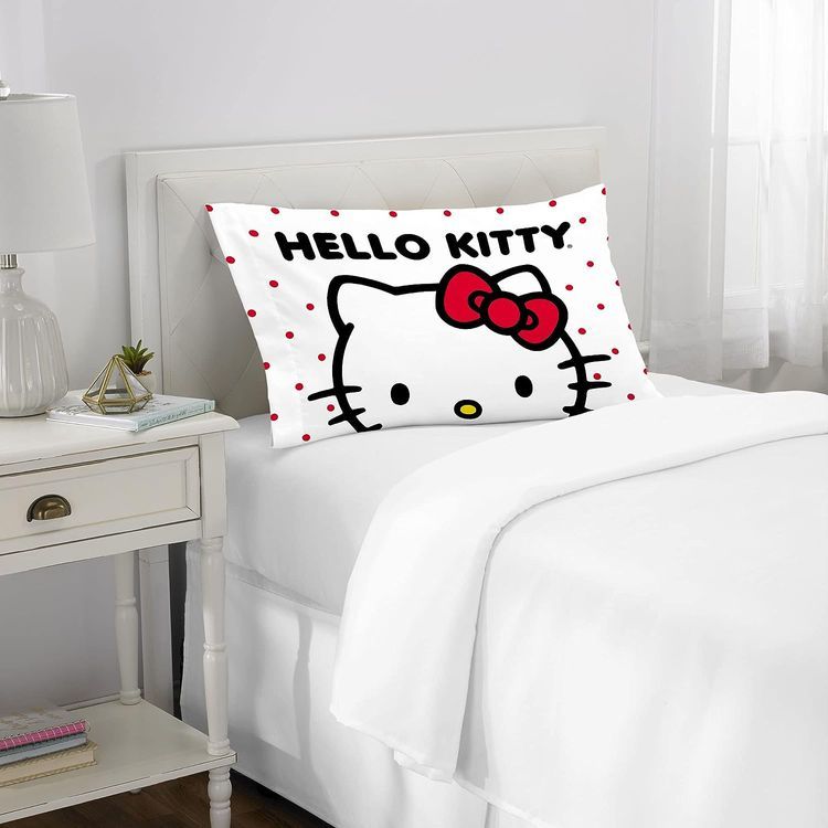 No. 7 - Hello Kitty Beauty Silky Satin Standard Pillowcase Cover - 5