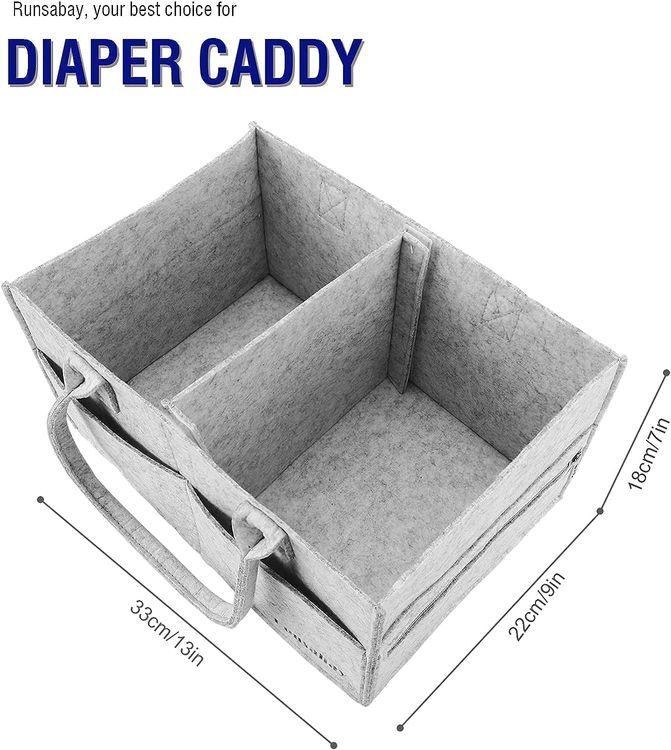 No. 10 - Runsabay Baby Diaper Caddy Organizer - 3