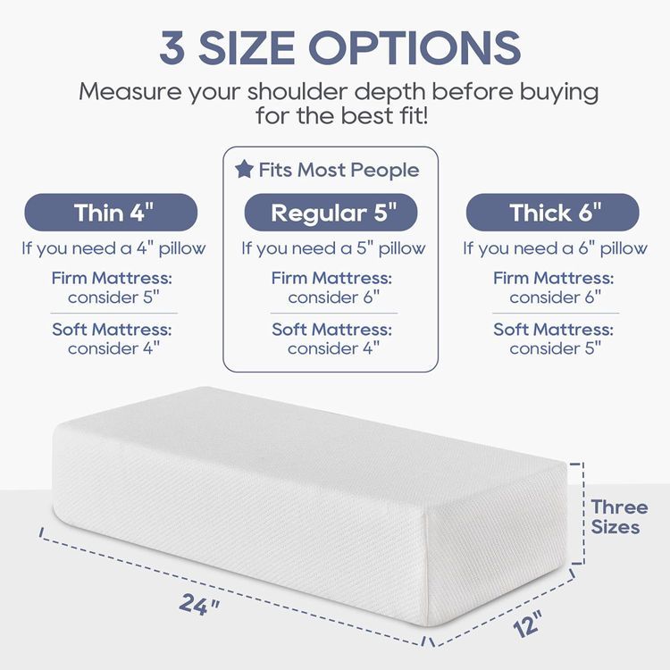 No. 7 - OS OMYSTYLE Cube Memory Foam Pillow - 3