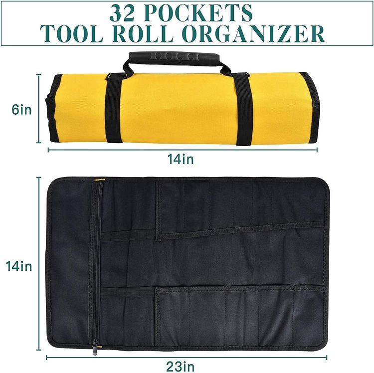 No. 5 - Canvas Roll Up Tool Pouch - 2