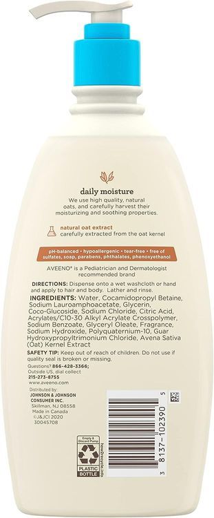 No. 10 - Aveeno Baby Daily Moisture 2-in-1 Bath Wash & Shampoo - 5