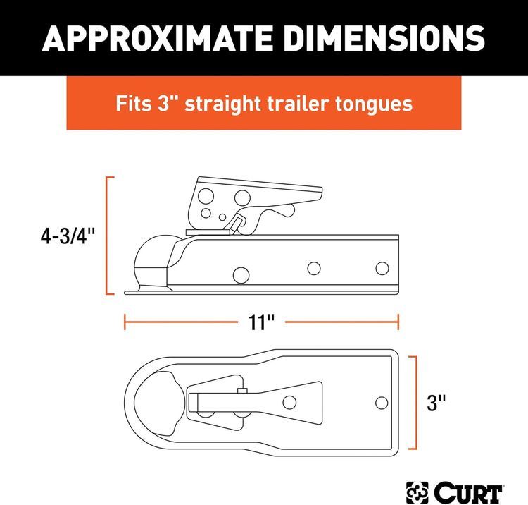No. 7 - CURT Straight Coupler - 2