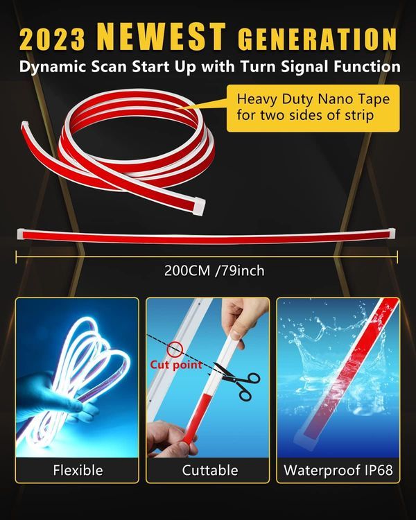 No. 1 - Dynamic Scan Start Up Hood Light Strip - 5