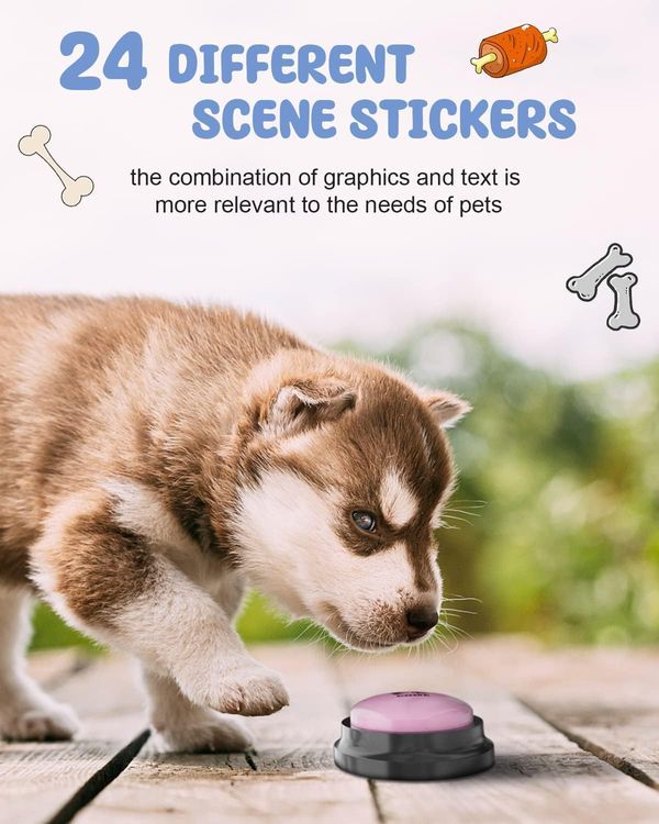 No. 9 - Dog Buttons for Communication, 8 Pcs Dog Talking Button Set - 3