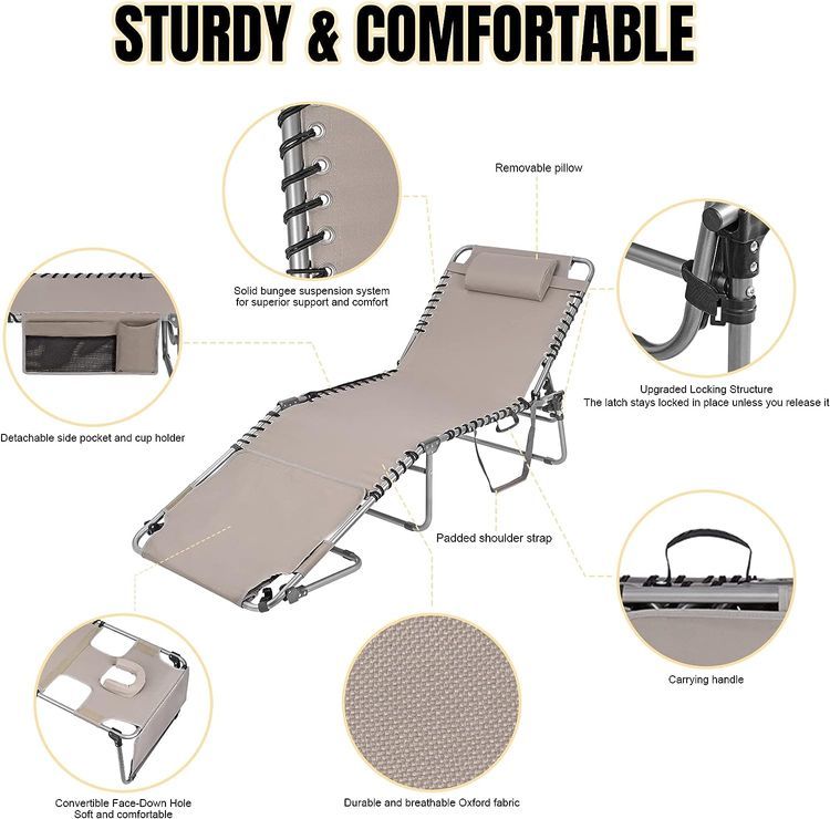 No. 2 - Minndudu Heavy Duty Tanning Chair - 4