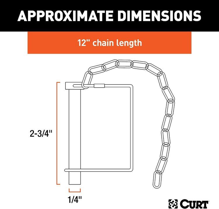 No. 5 - Curt 1/4" Safety Pin - 2