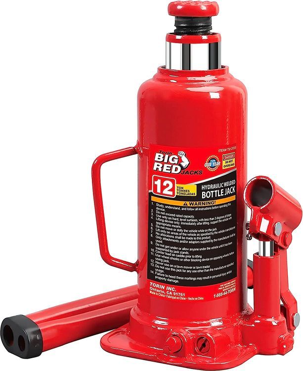 No. 9 - BIG RED 12 Ton Hydraulic Car Bottle Jack - 1