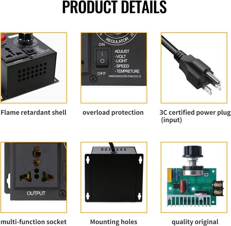 No. 4 - ZOWZEA Motor Speed Controller - 5