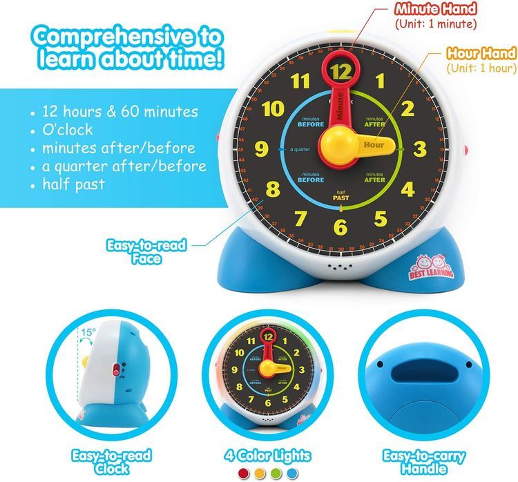 No. 5 - BEST LEARNING Interactive Clock Toy - 3