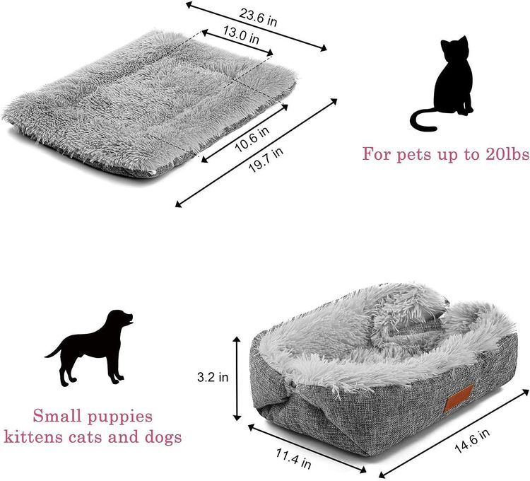 No. 7 - HDLKRR Cat Bed Small Dog Bed - 3