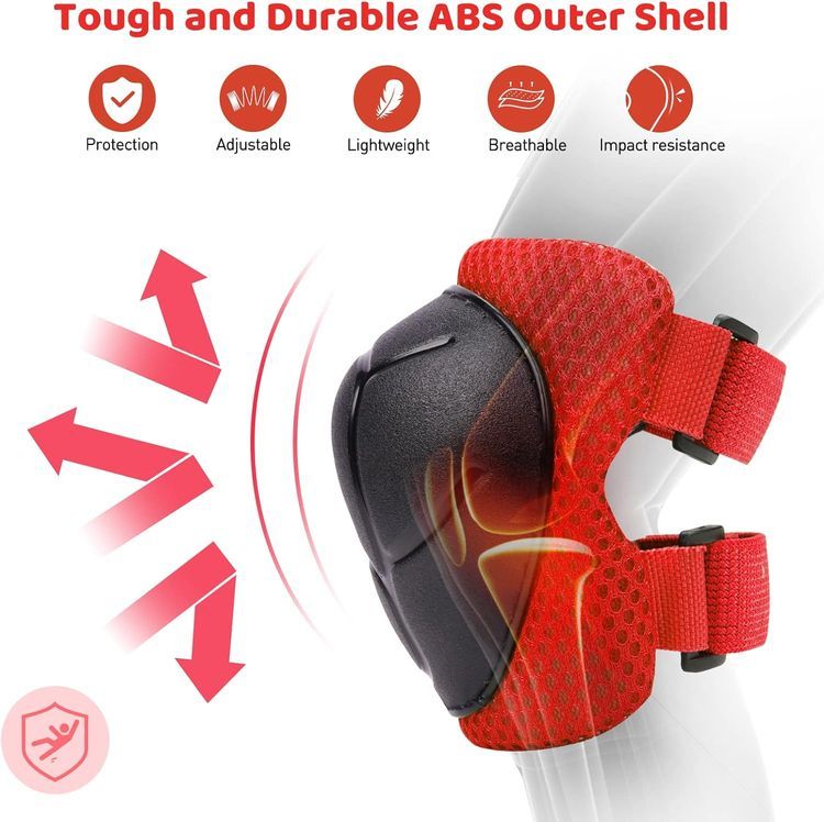 No. 9 - KUYOU Kids Knee Pads Elbow Pads Guards Protective Gear Set - 3