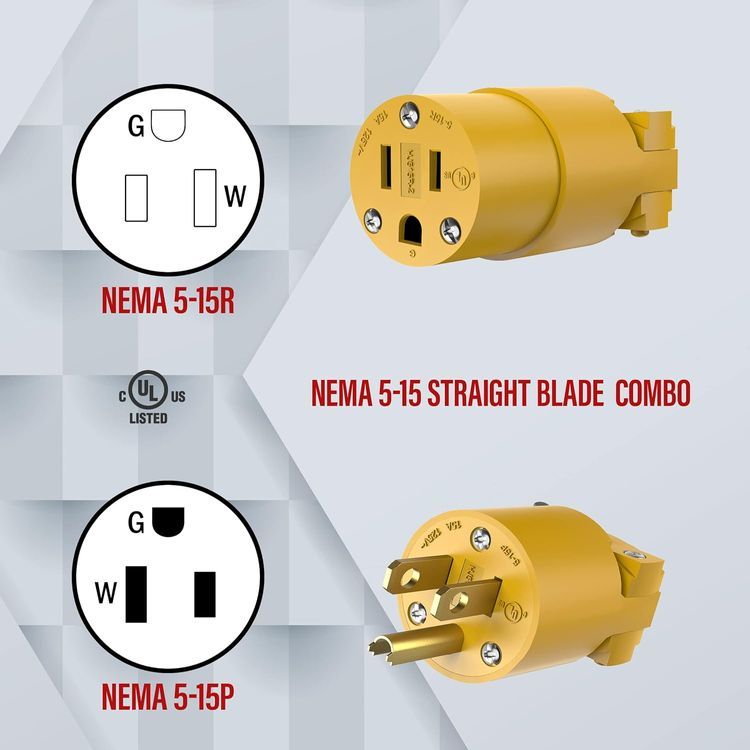 No. 10 - ENERLITES Electrical Replacement Plug & Connector Set - 2